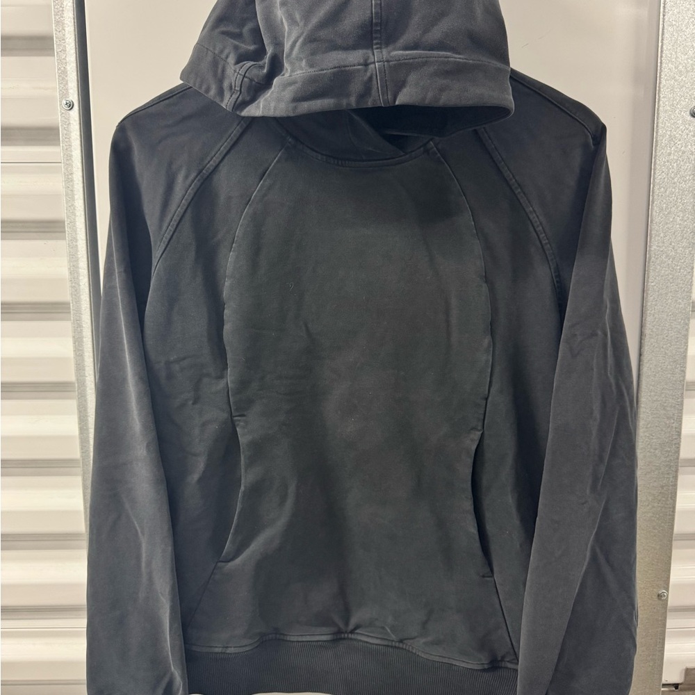 Lululemon‎ Scuba Pullover Hoodie Black Athletic Runner Womens S/M Yoga Gym Run